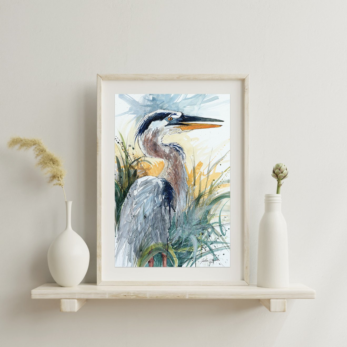 Loose heron framed.jpg