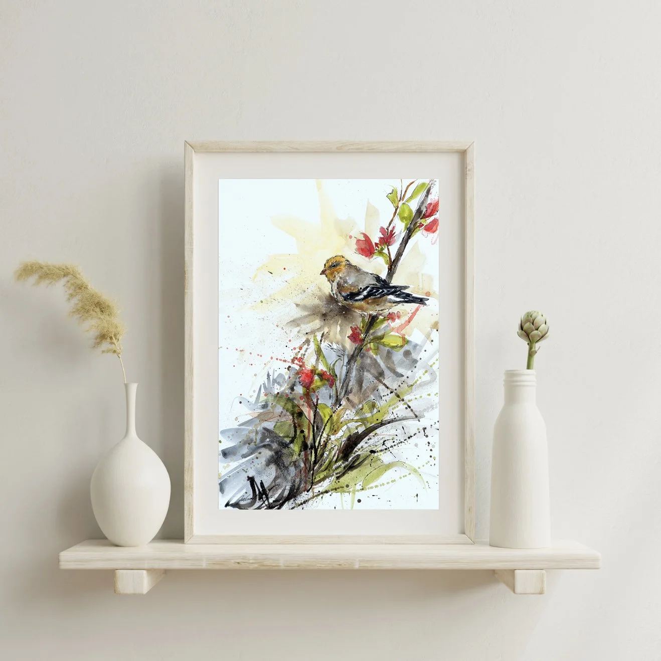 yellow bird framed.jpg