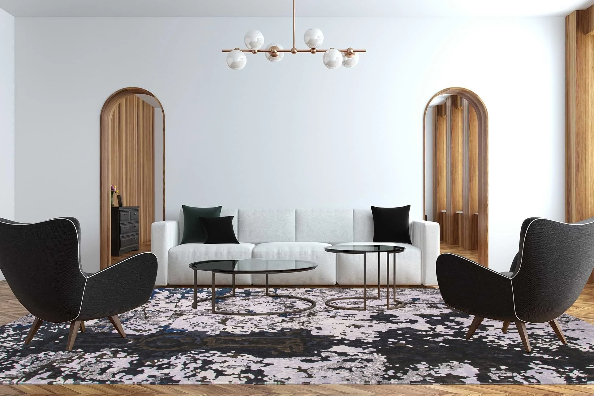 Alcatraz Unlocked, rug, hand-tufted in 100% New Zealand Wool. By St James Whitting.