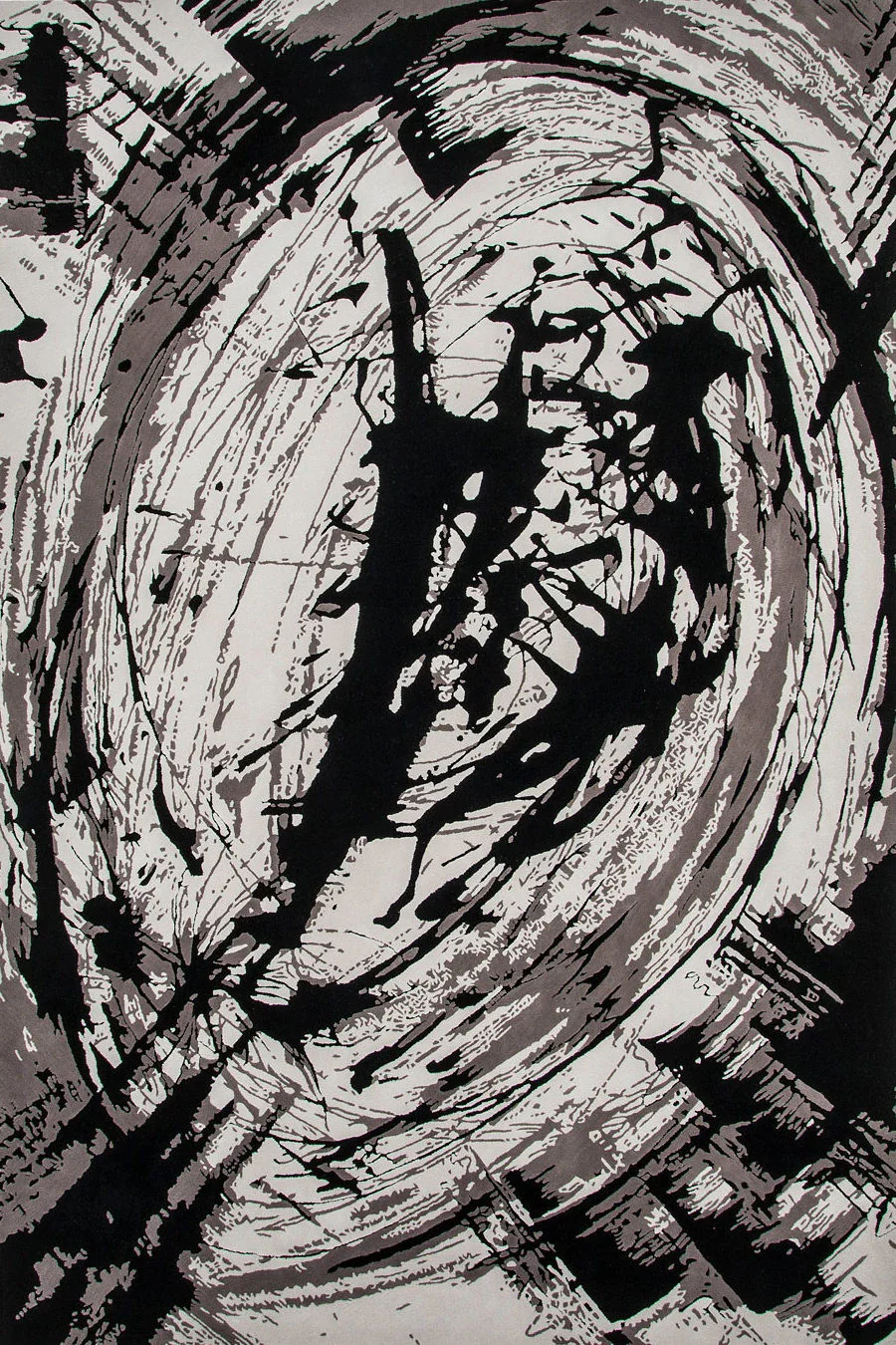 Inked Up rug, designed by St James Whitting. Hand tufted in 100% New Zealand wool.