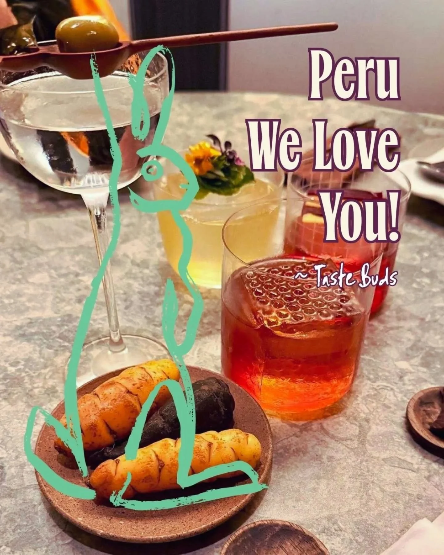 PERU: our hungry hare has followed his nose all the way to Peru - hot on the trail of our Taste Buds (Salt Caravanners), who are there right now.

They've already: 

- Eaten the freshest ceviche of their lives

- Discovered why they need Sofia as the