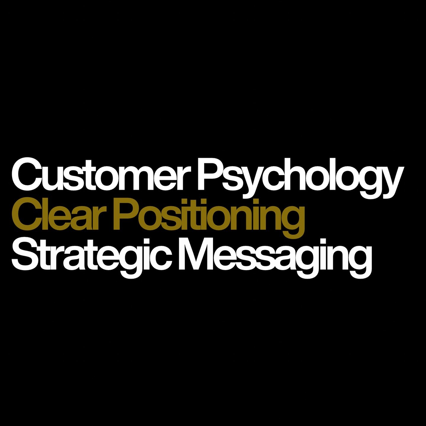 The most effective marketing rarely starts with marketing.

It starts with understanding how people think, what they value, and what makes customers loyal to a brand.

Customer psychology helps brands understand behavior.
Clear positioning defines wh
