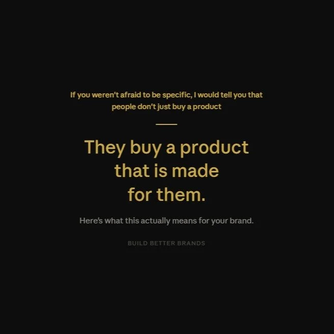 If your brand is for everyone, it's built for no one. 👉 swipe to see what specificity actually looks like.

Same product. Completely different brand. That's the power of positioning.

Who is your brand really made for? Drop it below 👇

#BrandStrate