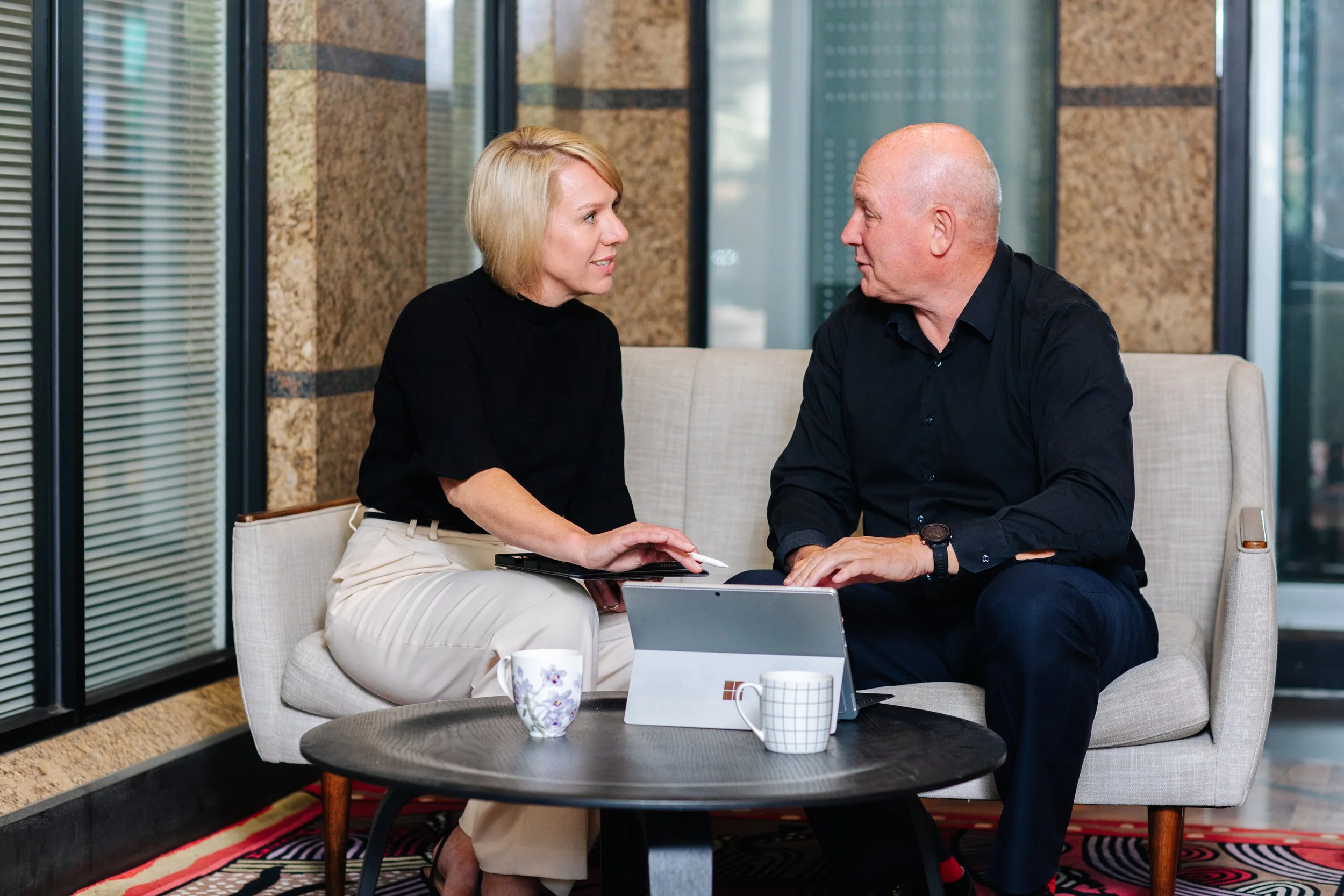 Peter Jacob and Jodi Brady of Alphington Private Wealth