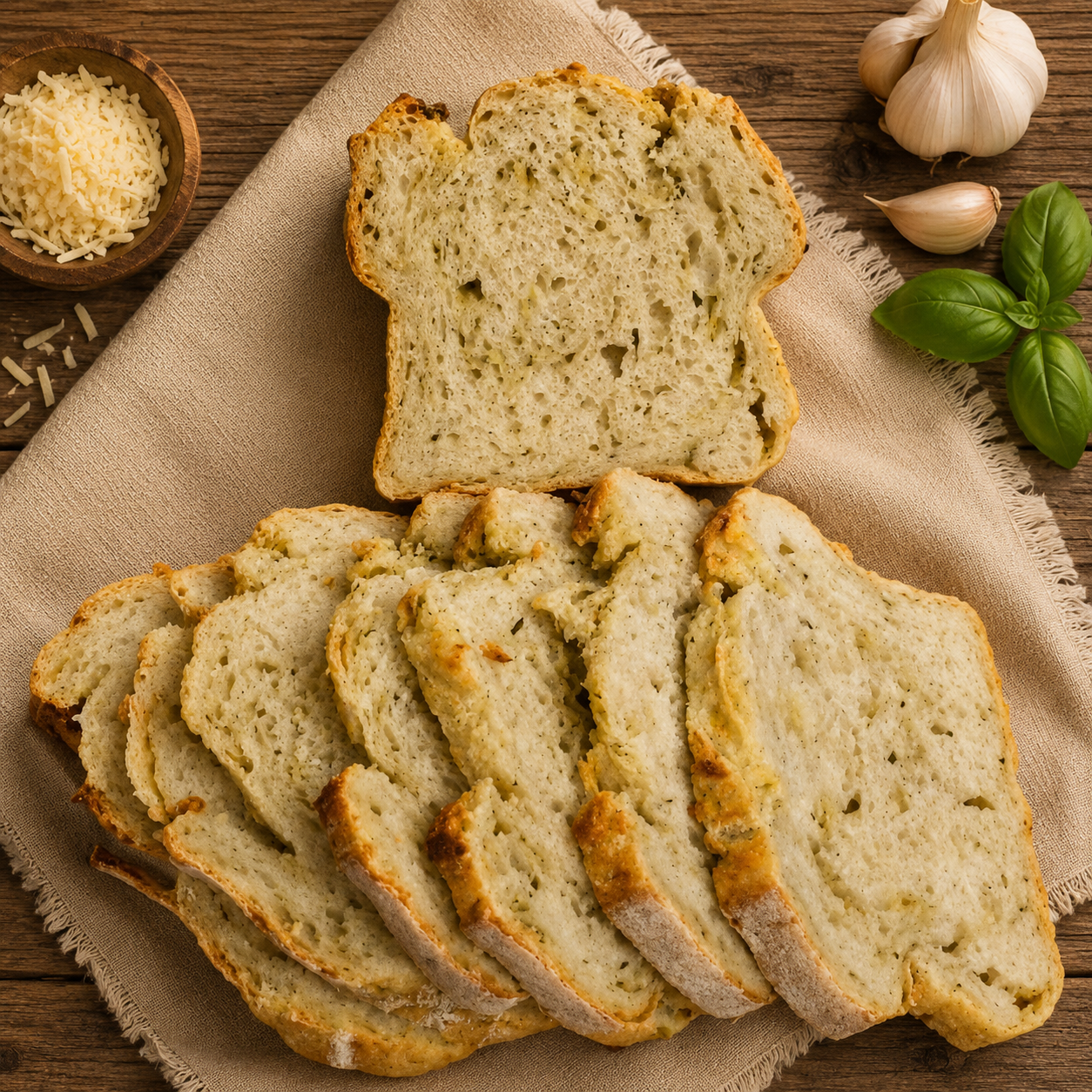Pesto Garlic Parmesan Loaf