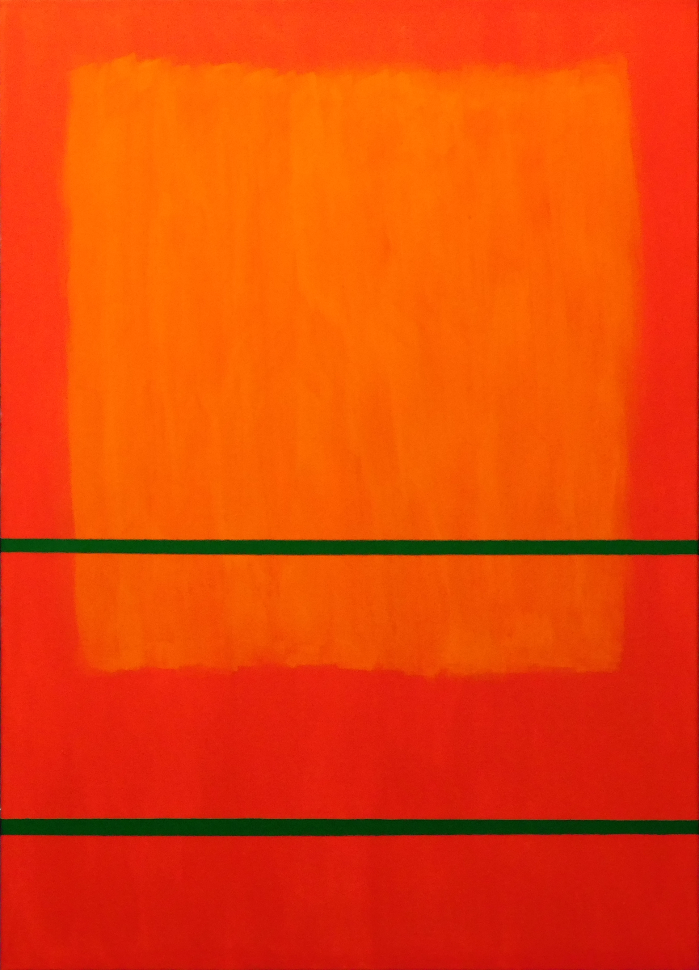 Red Number 18 60 x 50cm acrylic on canvas