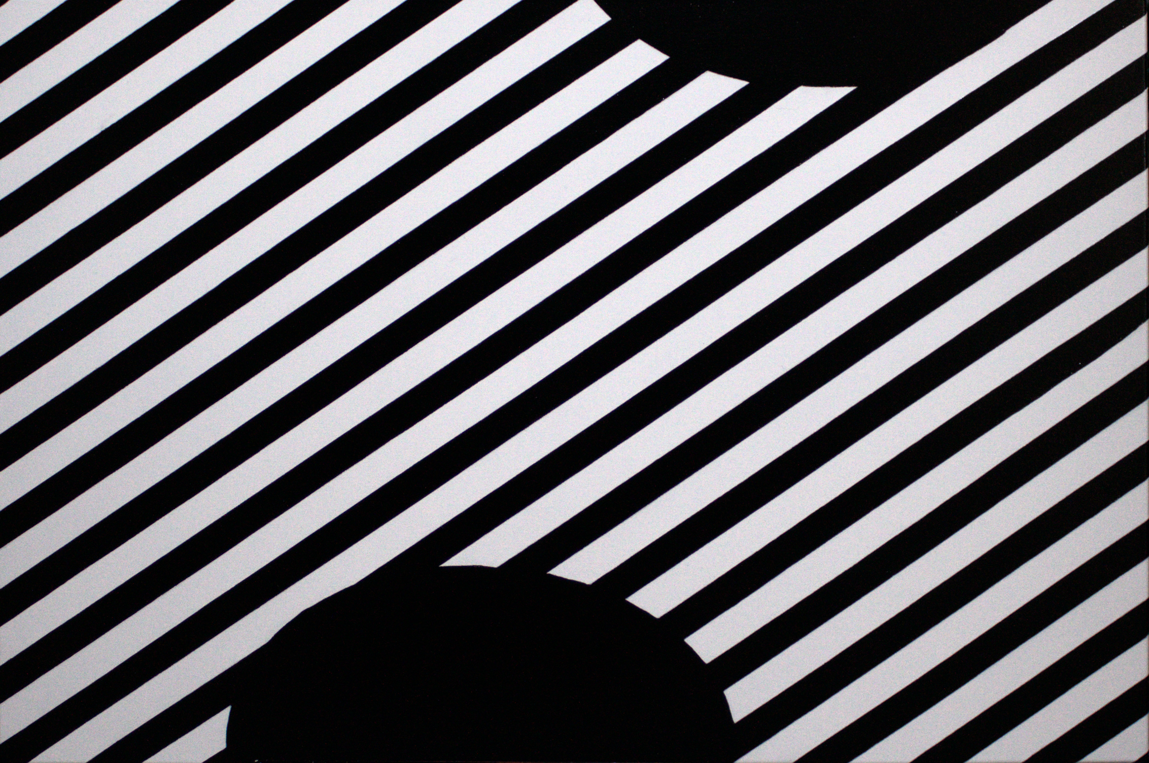 On Black Number 2 90 x 90cm acrylic on canvas