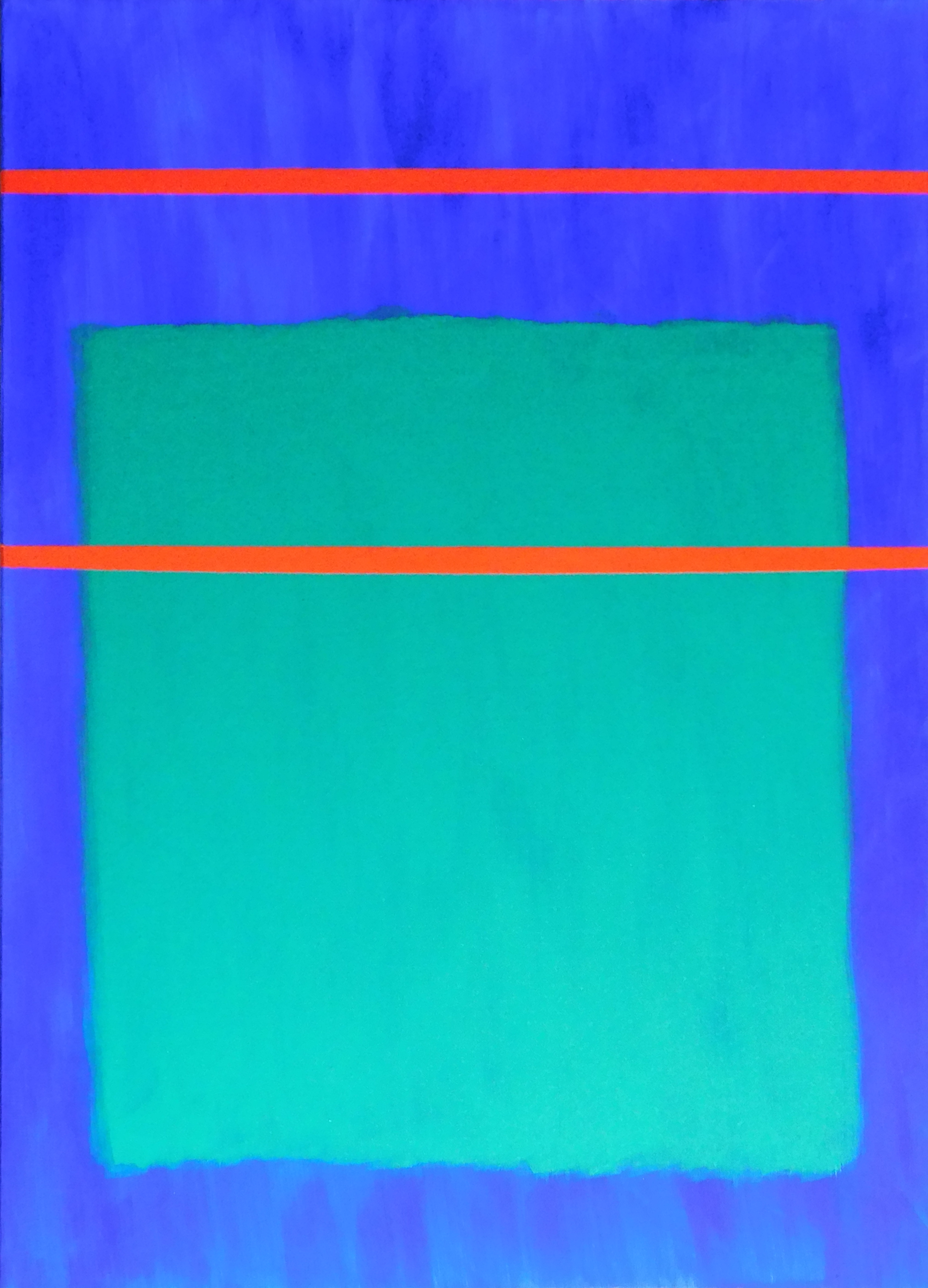Blue Number 19 60 x 50cm acrylic on canvas