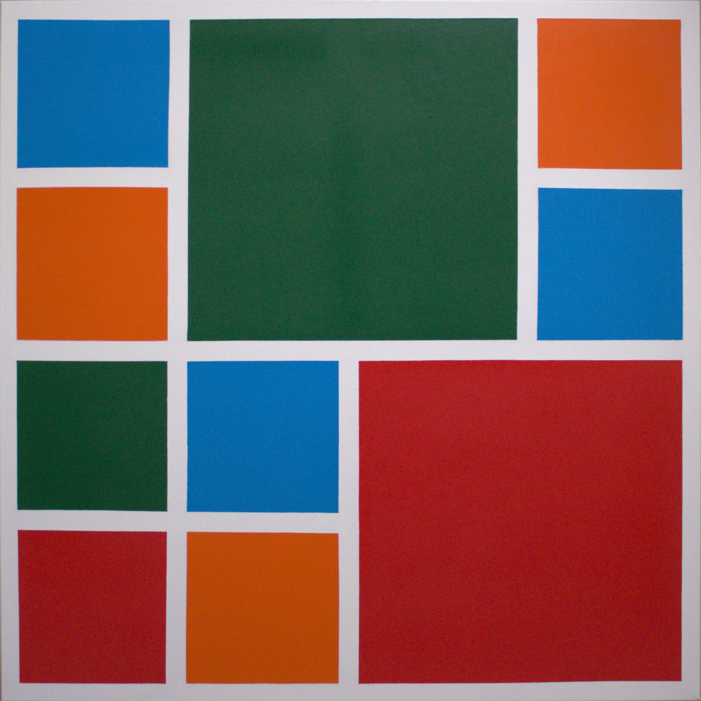 Shapes Squares 90 x 90cm acrylic on canvas
