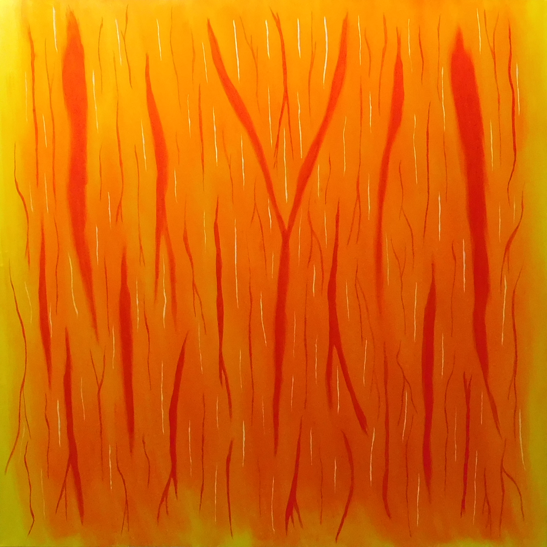 Seasons Summer 90 x 90cm acrylic on canvas