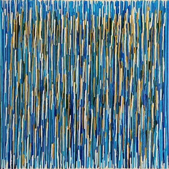 Blue Planet 90 x 90cm acrylic on canvas