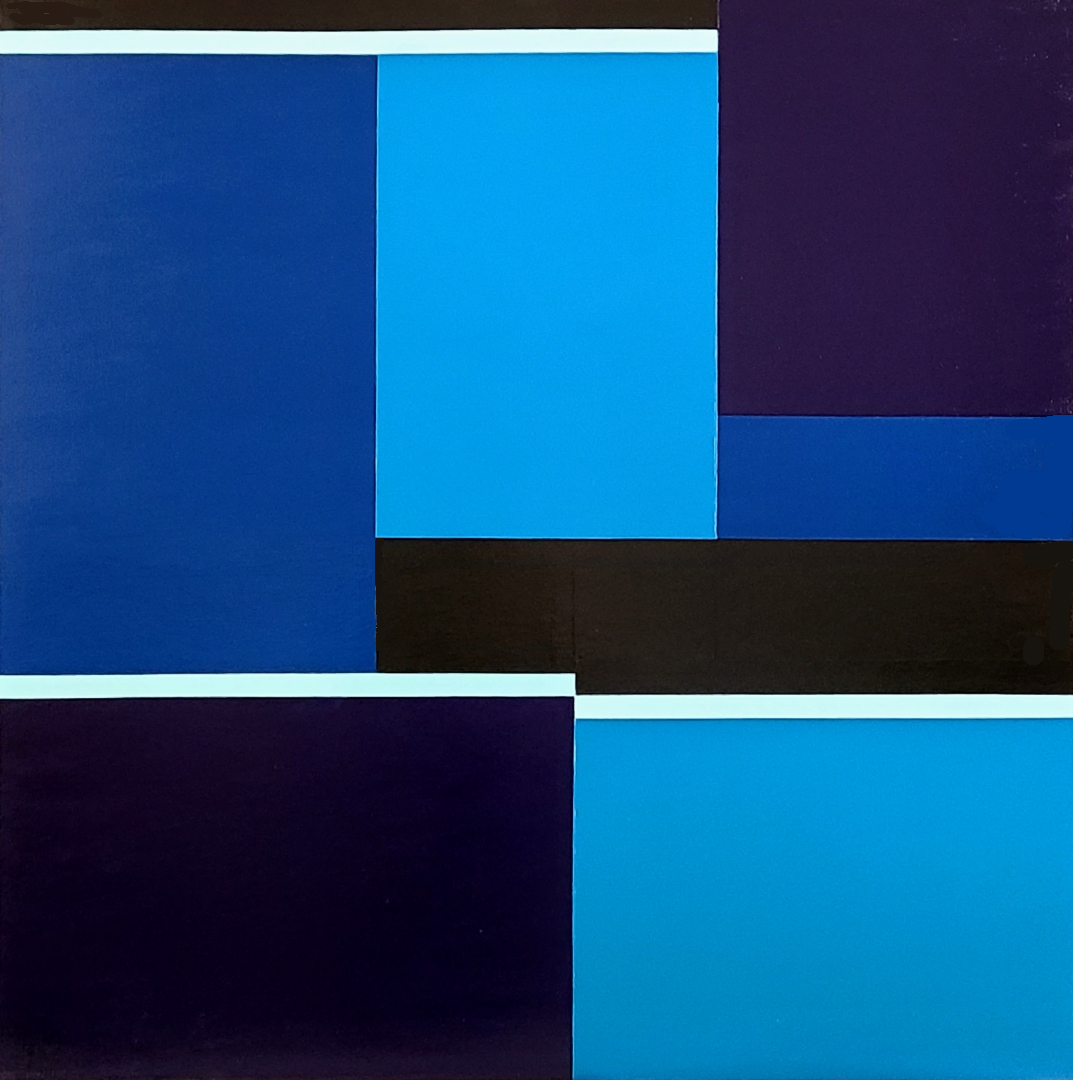 Trinity Blue Serenity 90 x 90cm acrylic on canvas