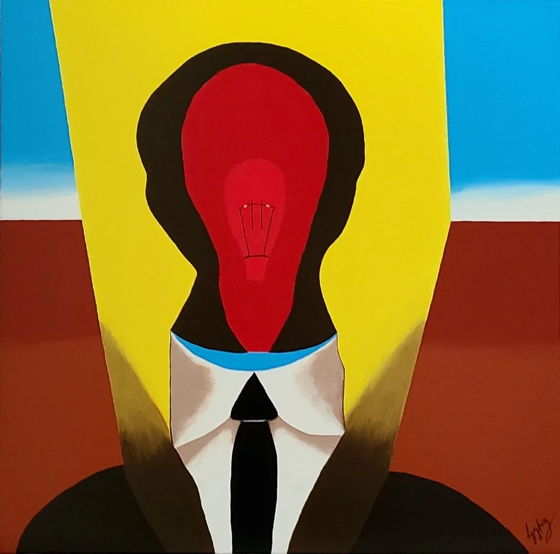 No Idea 90 x 90cm acrylic on canvas