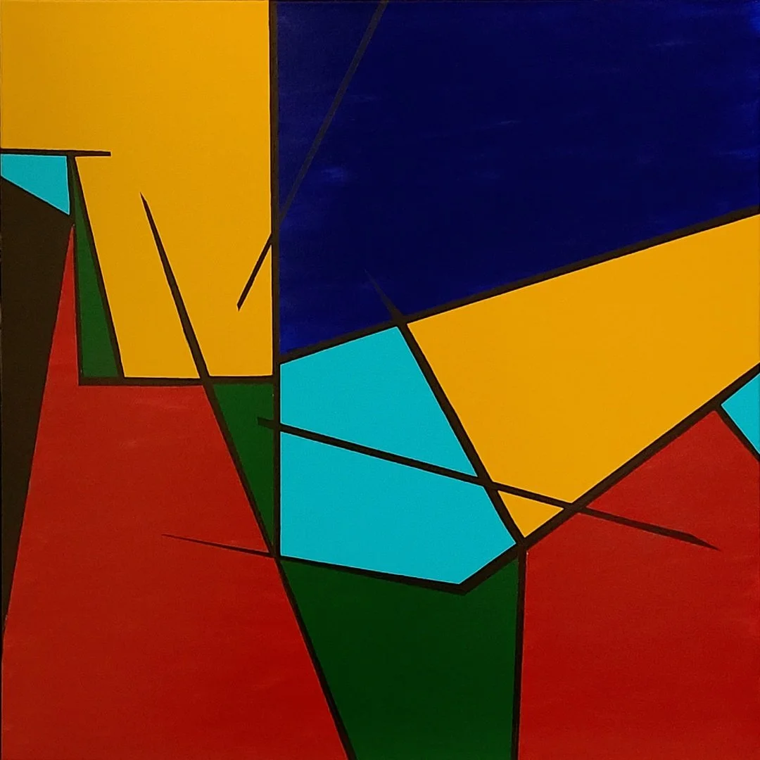 Number 36 90 x 90cm acrylic on canvas