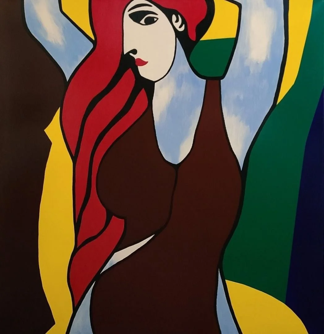 Aphrodite 90 x 90cm acrylic on canvas