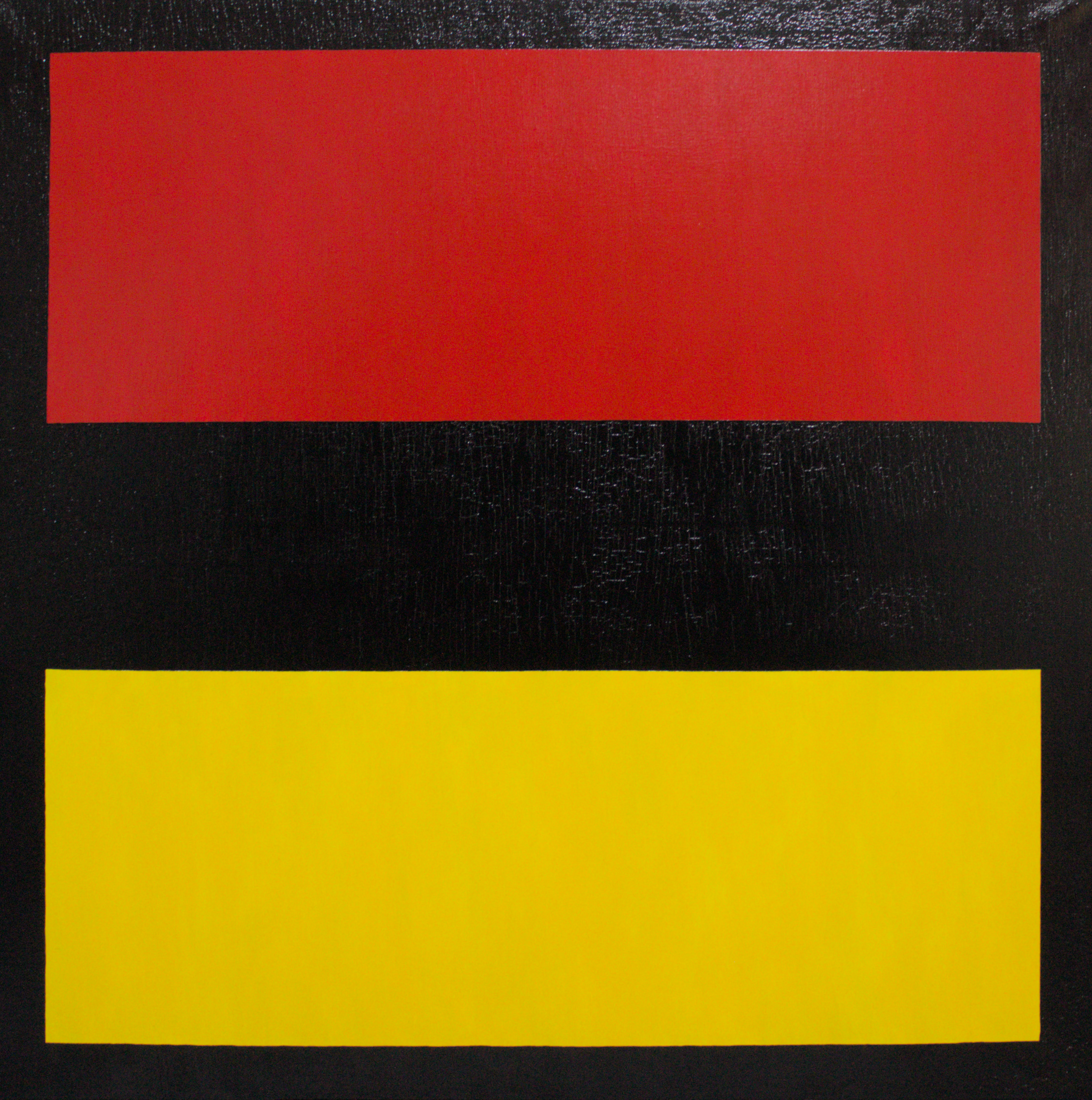 On Black Number 1 90 x 90cm acrylic on canvas