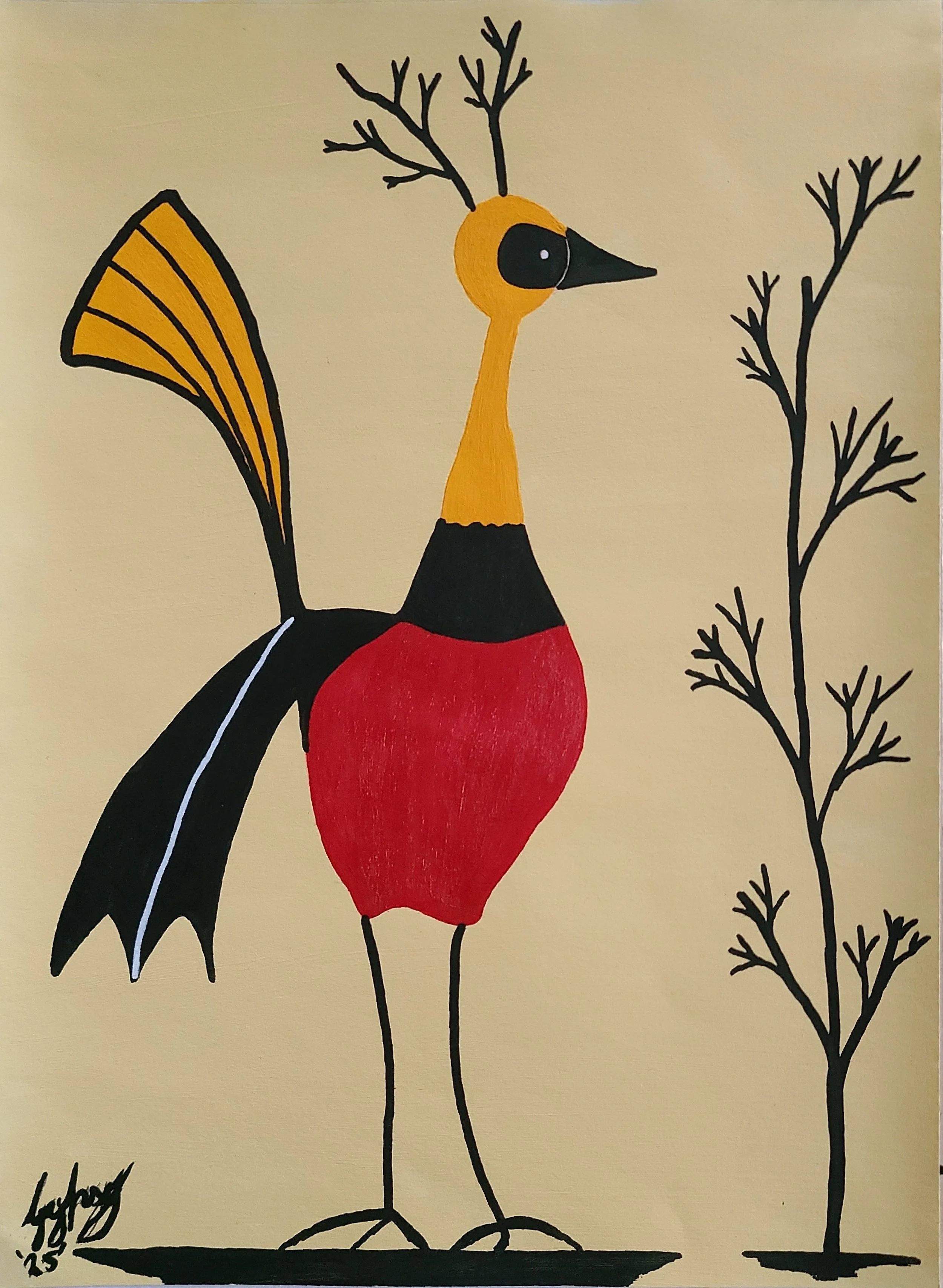 The Tree 20 x 28cm acrylic on paper