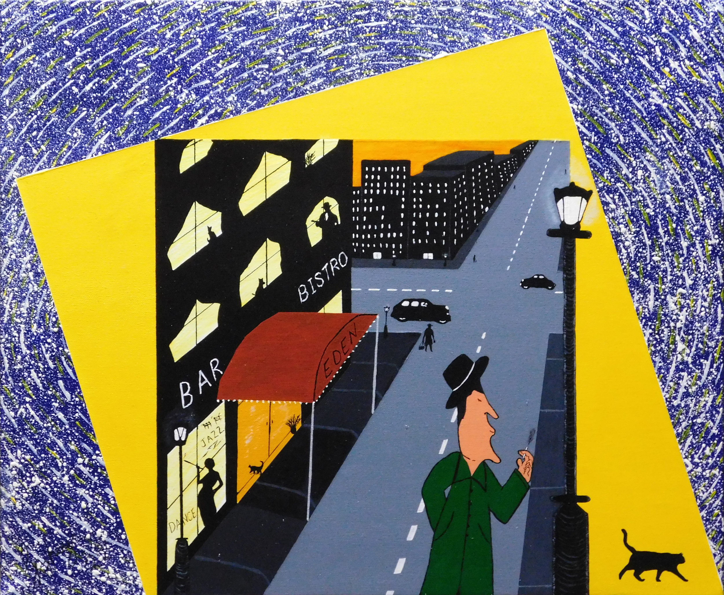 It Started Out Just Like Any Other Night 60 x 50cm acrylic on canvas