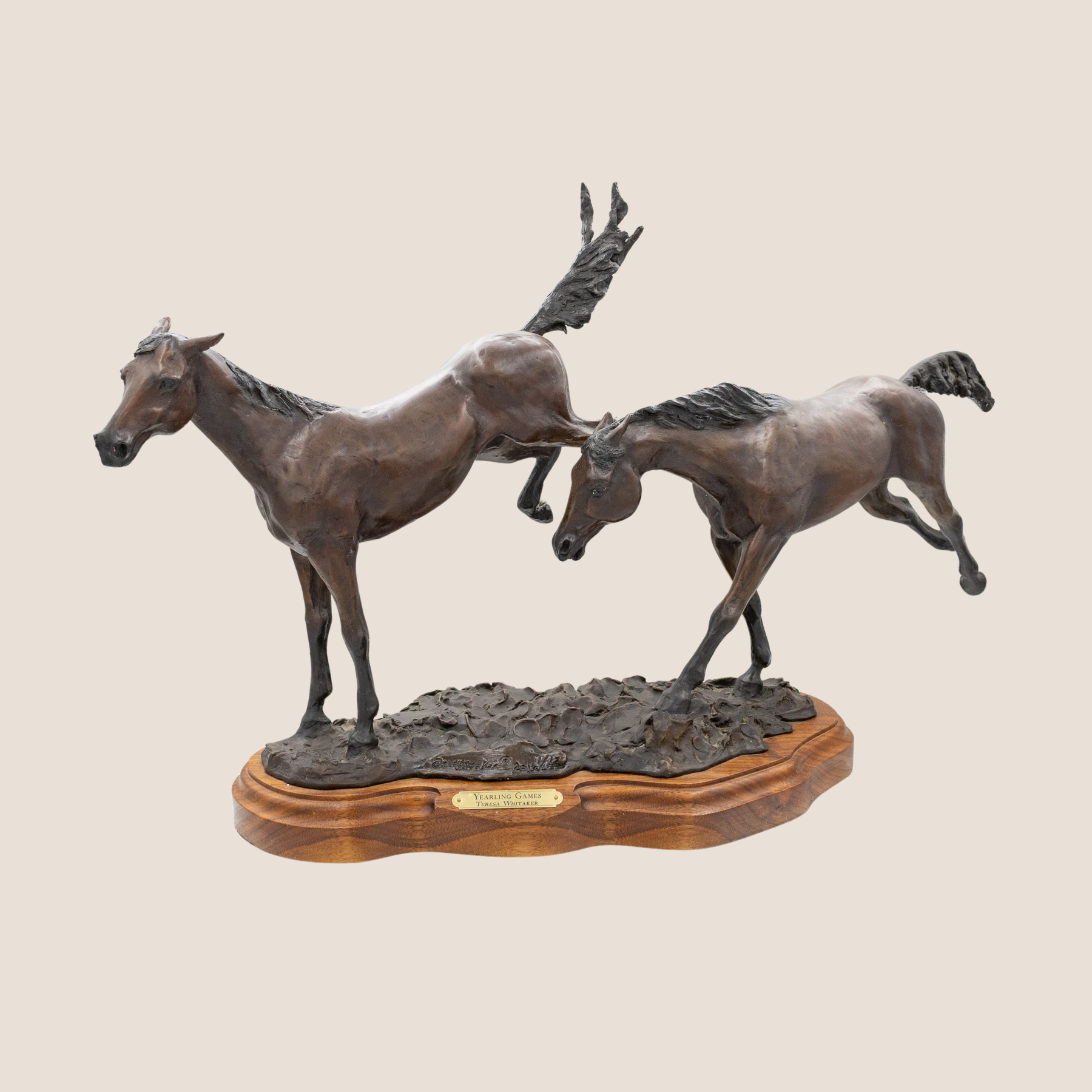 "Yearling Games" • Edition 1 of 12 • Bronze  • Size: 32” long x 10” wide x 20” tall  • Price: $3200