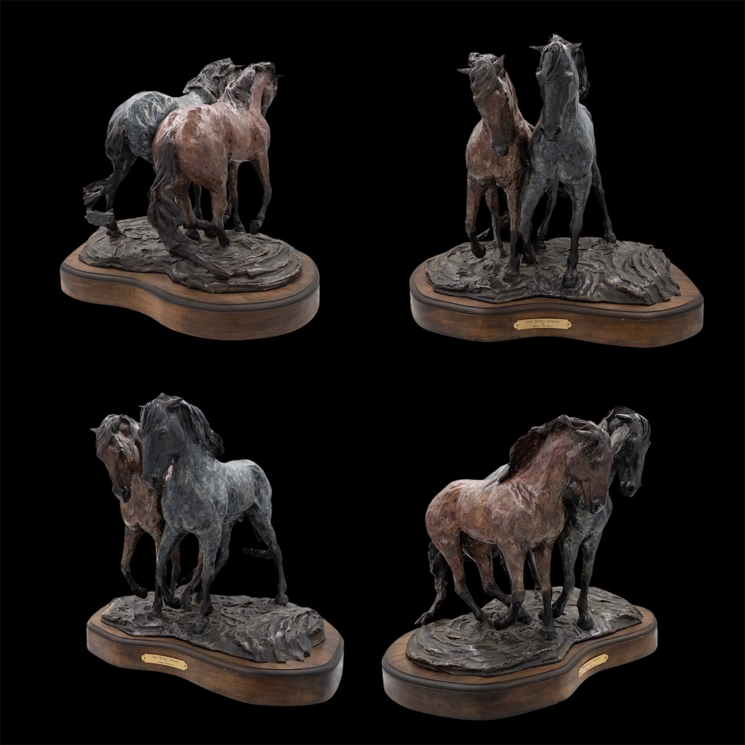 "Show Thyself Approved" • 1 of 12 edition • Bronze • 18” long X 12” wide x 15” tall • Each piece will have a similar yet unique patina • Price: $2750