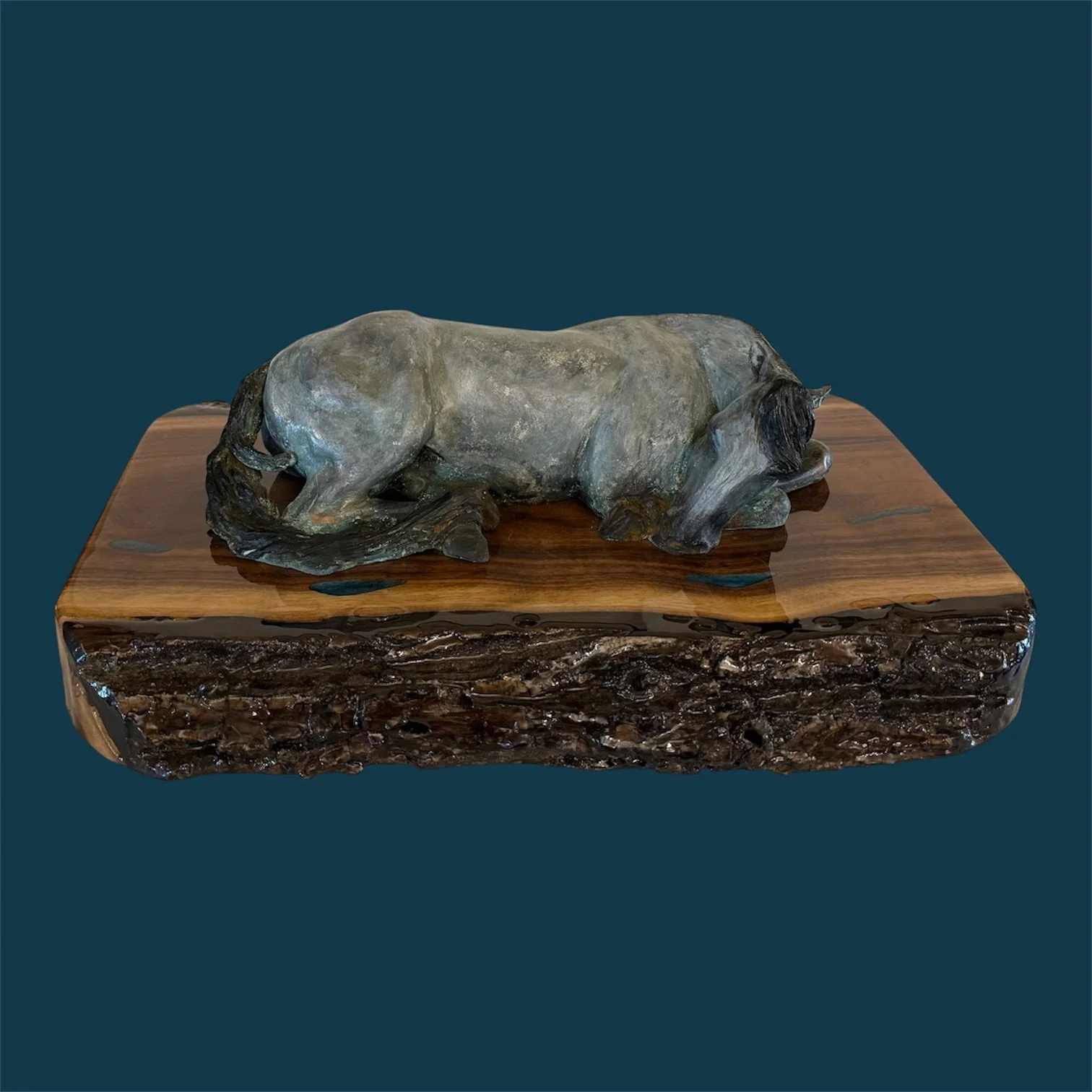 "Texas Tailspin Siesta" • 1 of 12 edition • Bronze • Size: 16” long x 13” wide x 5” tall • Each piece will have a similar yet unique patina • Price: $1300