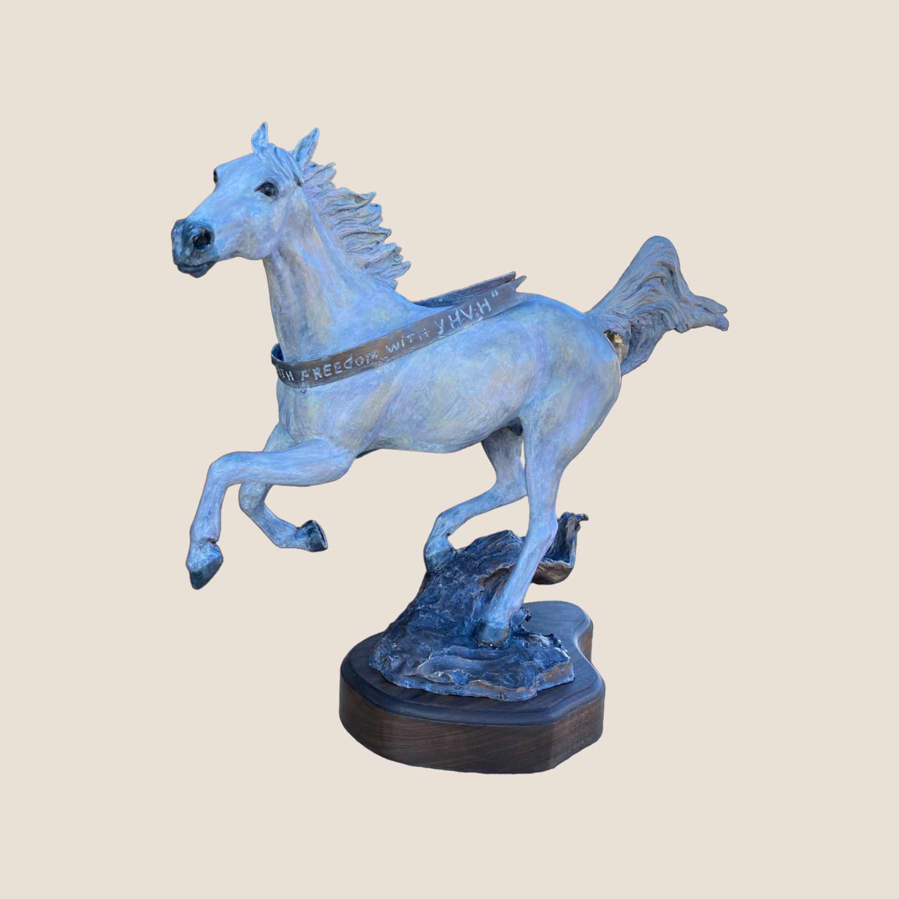 "Behold the White Horse" • Edition 1 of 10 • Bronze • Size: 18” long x 8” wide x 18” tall • Price $2800