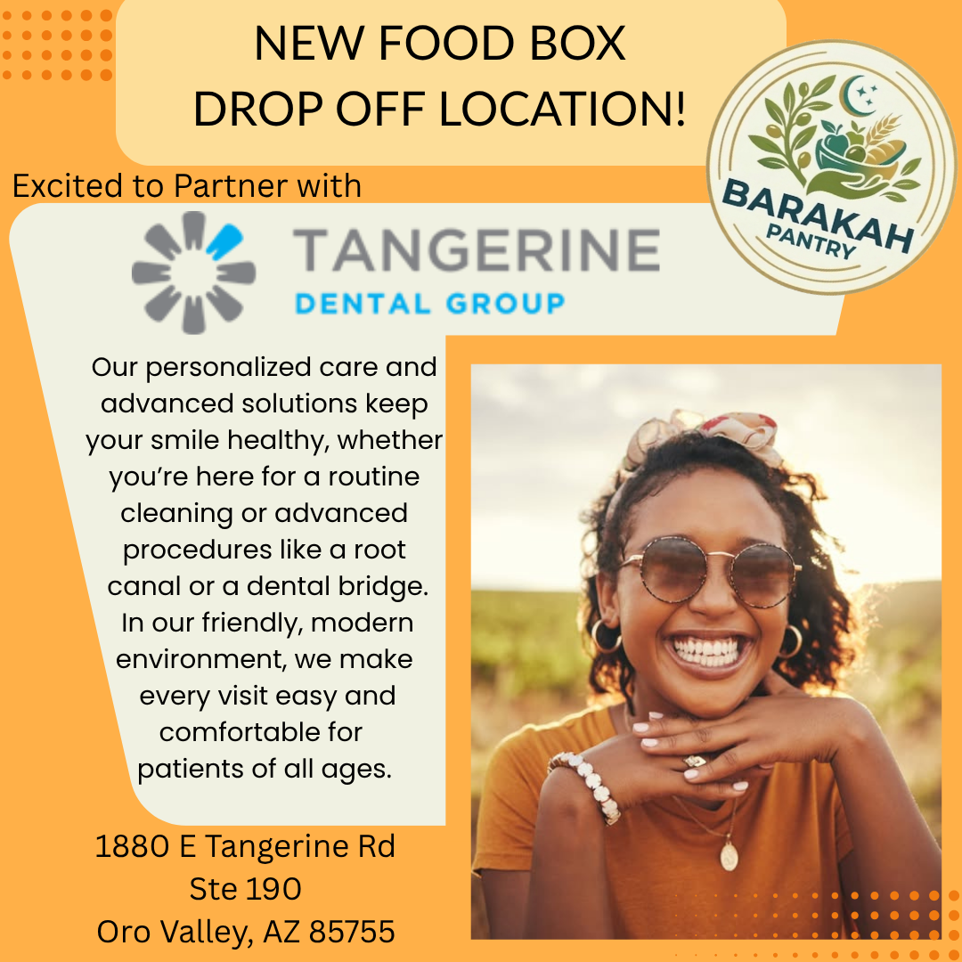Tangerine Dental Group Food Drive Box