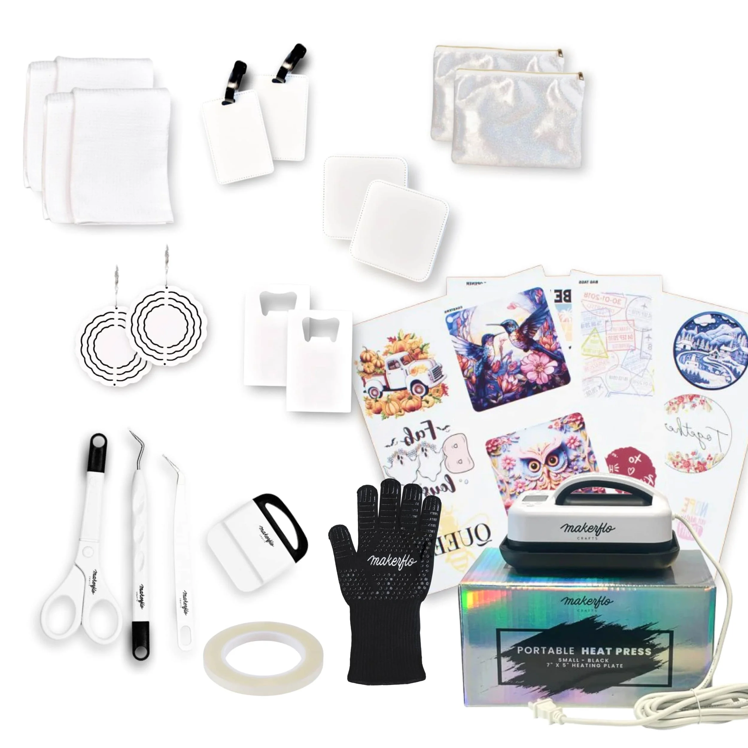Sublimation Mini Starter Kit & Heat Press