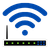 Wi-Fi router emitting wireless signals