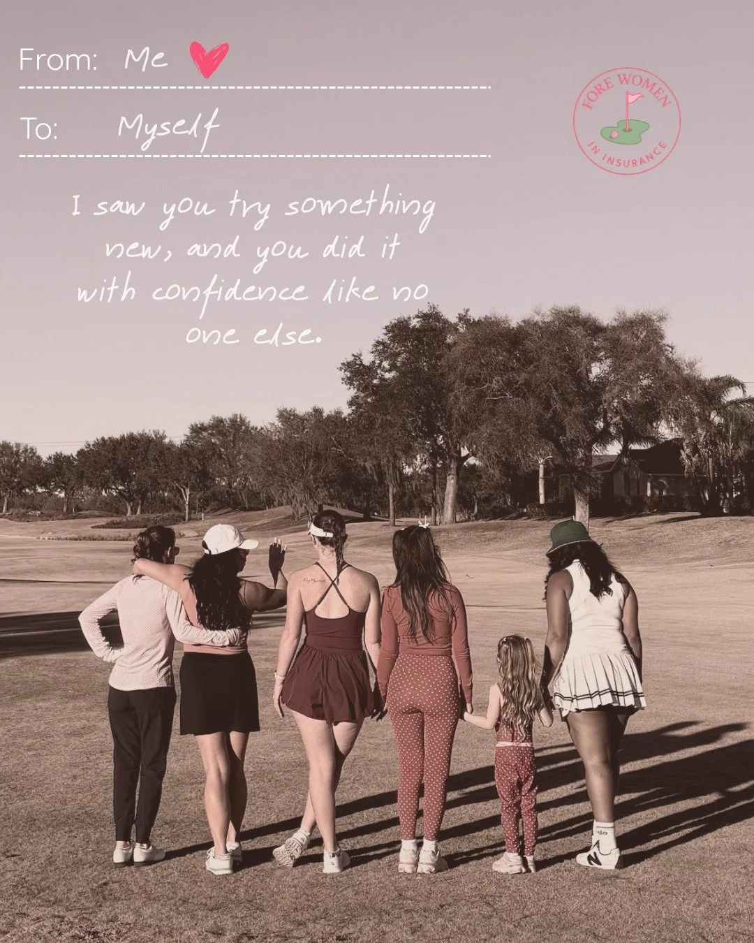I saw you try something new, and you did it with confidence like no one else.

Here&rsquo;s to the women who step up, take the swing, and keep growing &mdash; on the course and in life. 💗⛳

#ForeWomenInInsurance #WomenInInsurance ##ForeWomenInInsura