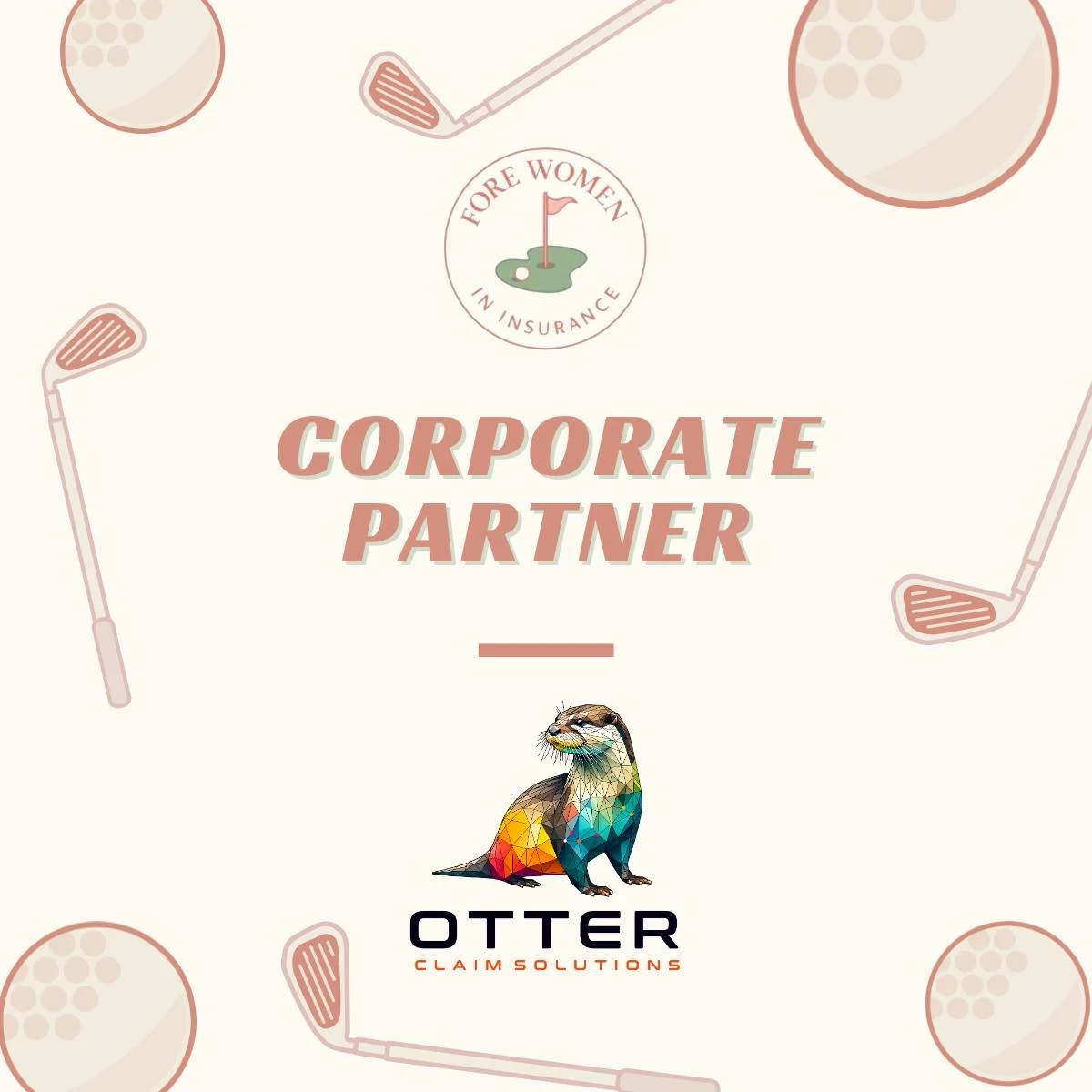 We are thrilled to welcome @otterclaimsolutions as a Corporate Impact Sponsor of the Foreward Golf + Confidence Movement.

This partnership means more women will have access to:
 -Monthly golf tips and beginner‑friendly drills
 -Confidence coaching o