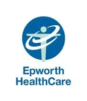 Epworth HealthCare logo with a stylized figure in a circle