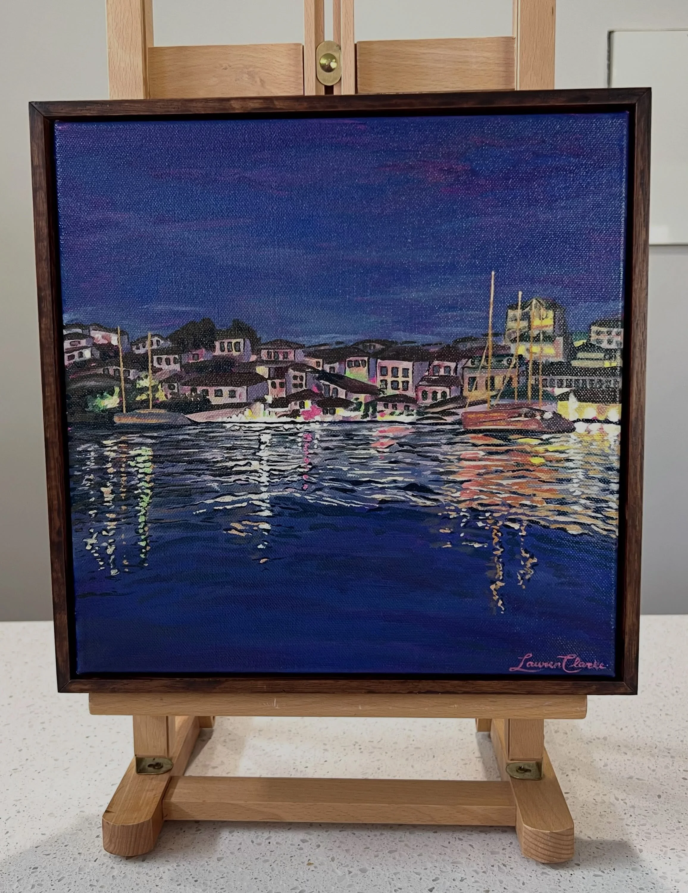 Adriatic Evening, 2026 (SOLD)

The warm salty air whips over us as we speed towards the old city of Čiovo, Croatia. The lights from the bay are glittering and dancing across the waves. 

A piece from my second solo exhibition for SALA Festival 2026, 