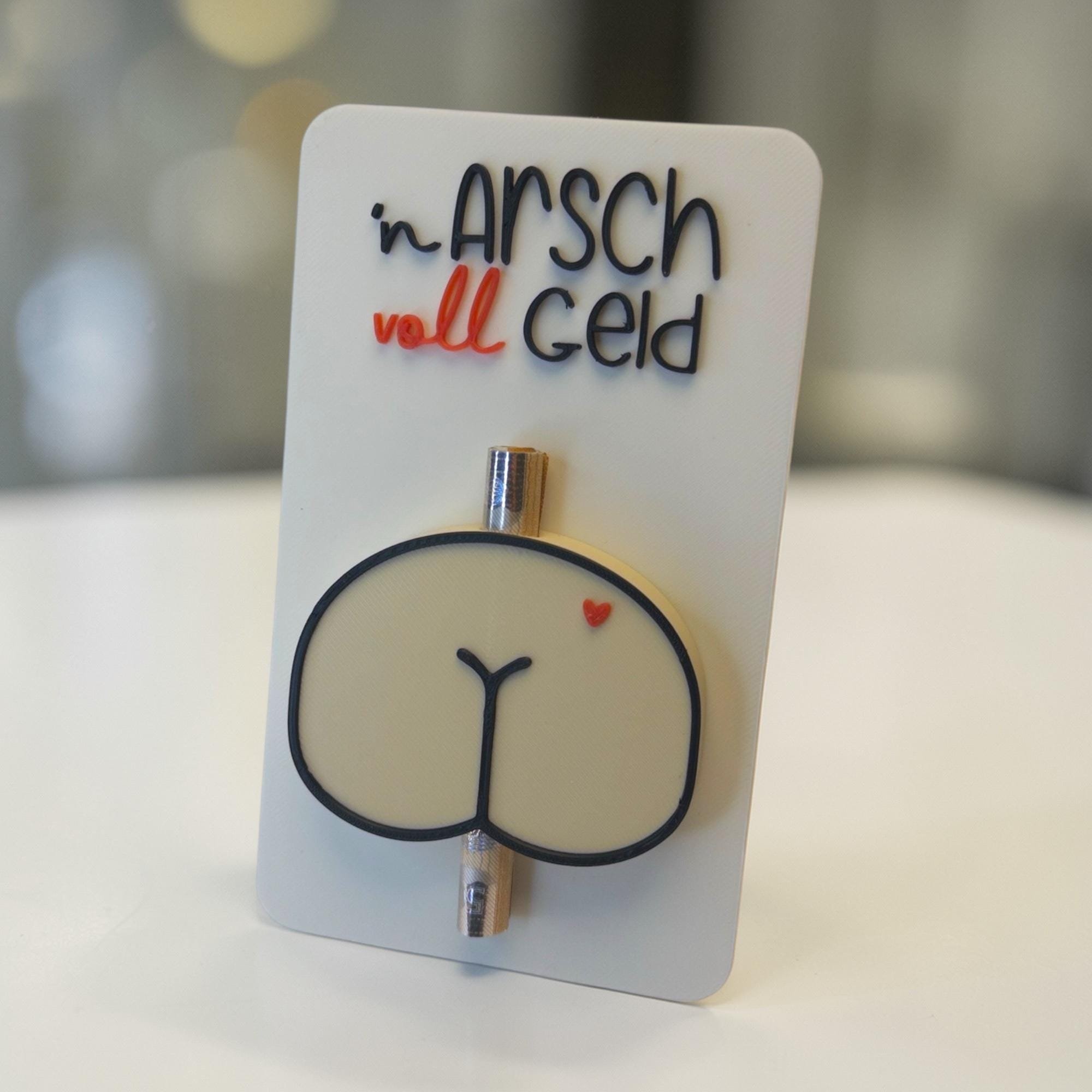 Geldgeschenk zum Geburtstag „Arsch voll Geld“