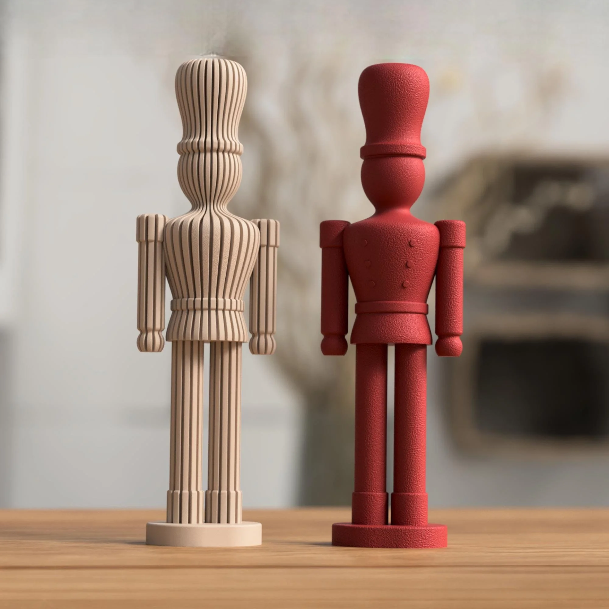 Nussknacker im Japandi-Design