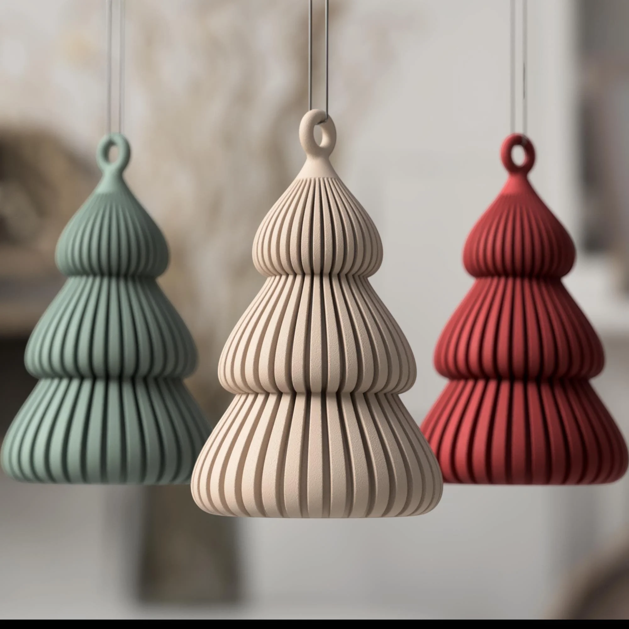 Minimalistischer Weihnachtsbaum Anhänger