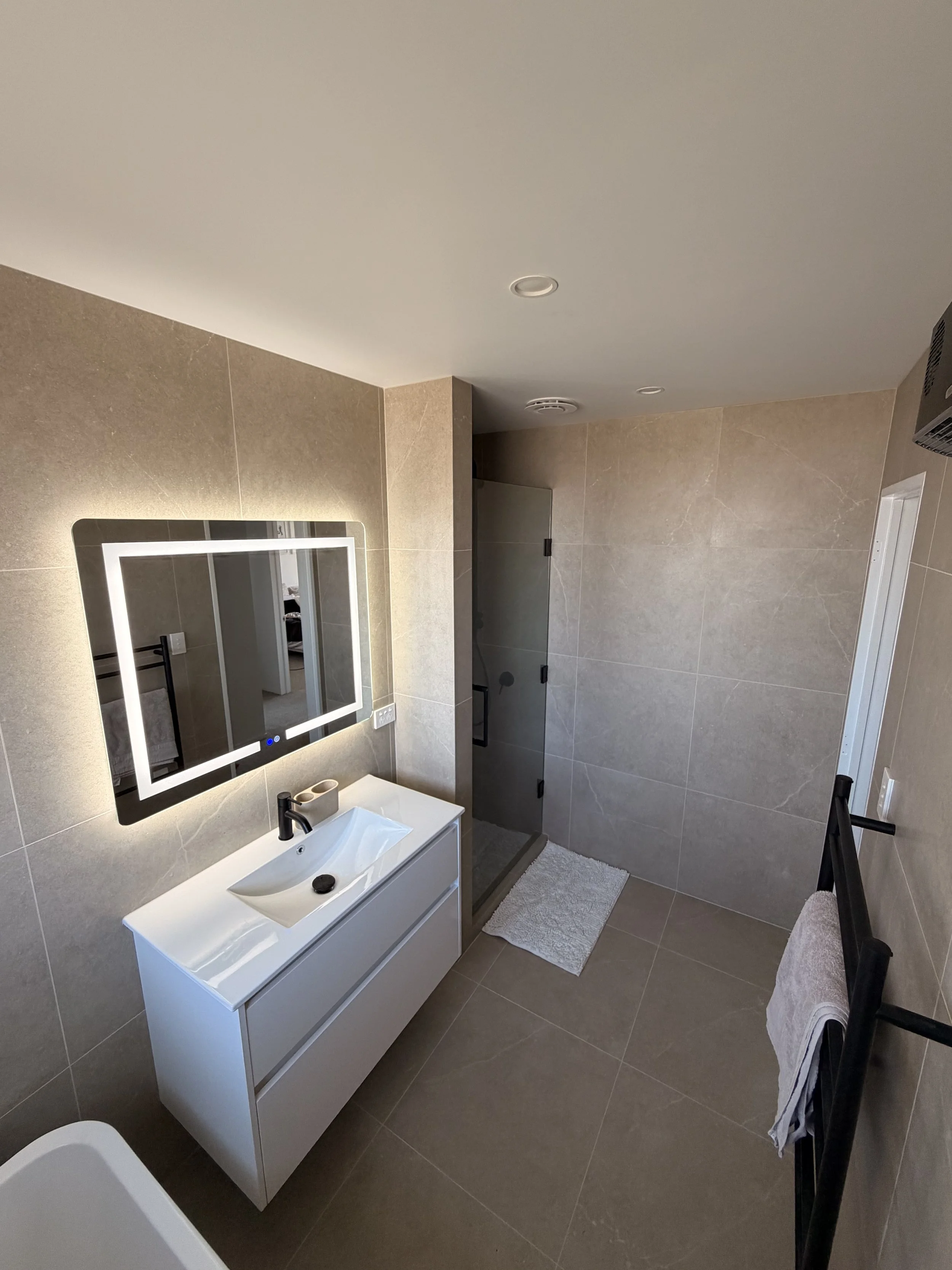 Bathroom renovation in Rolleston by Dunshea Construction