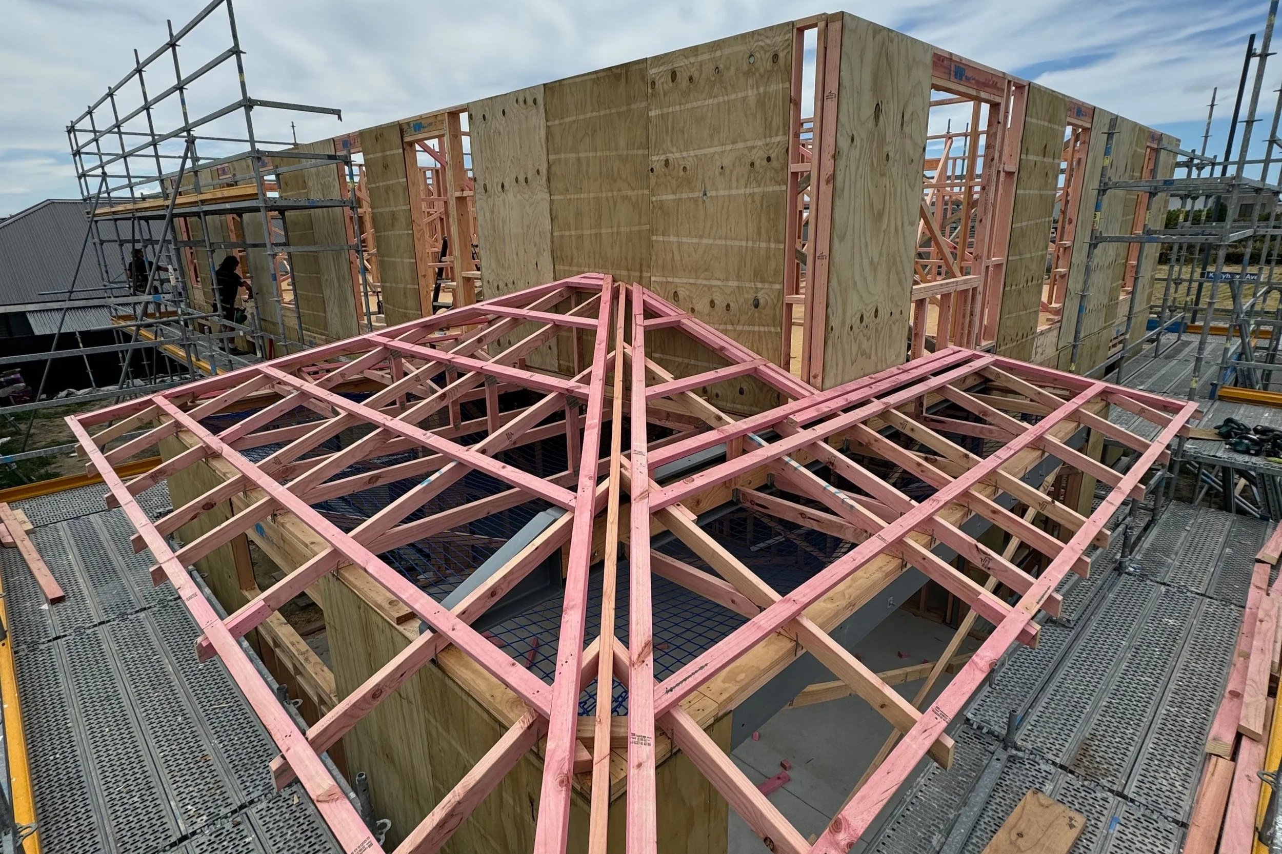 View of second story residential home build in Christchurch by Dunshea Construction