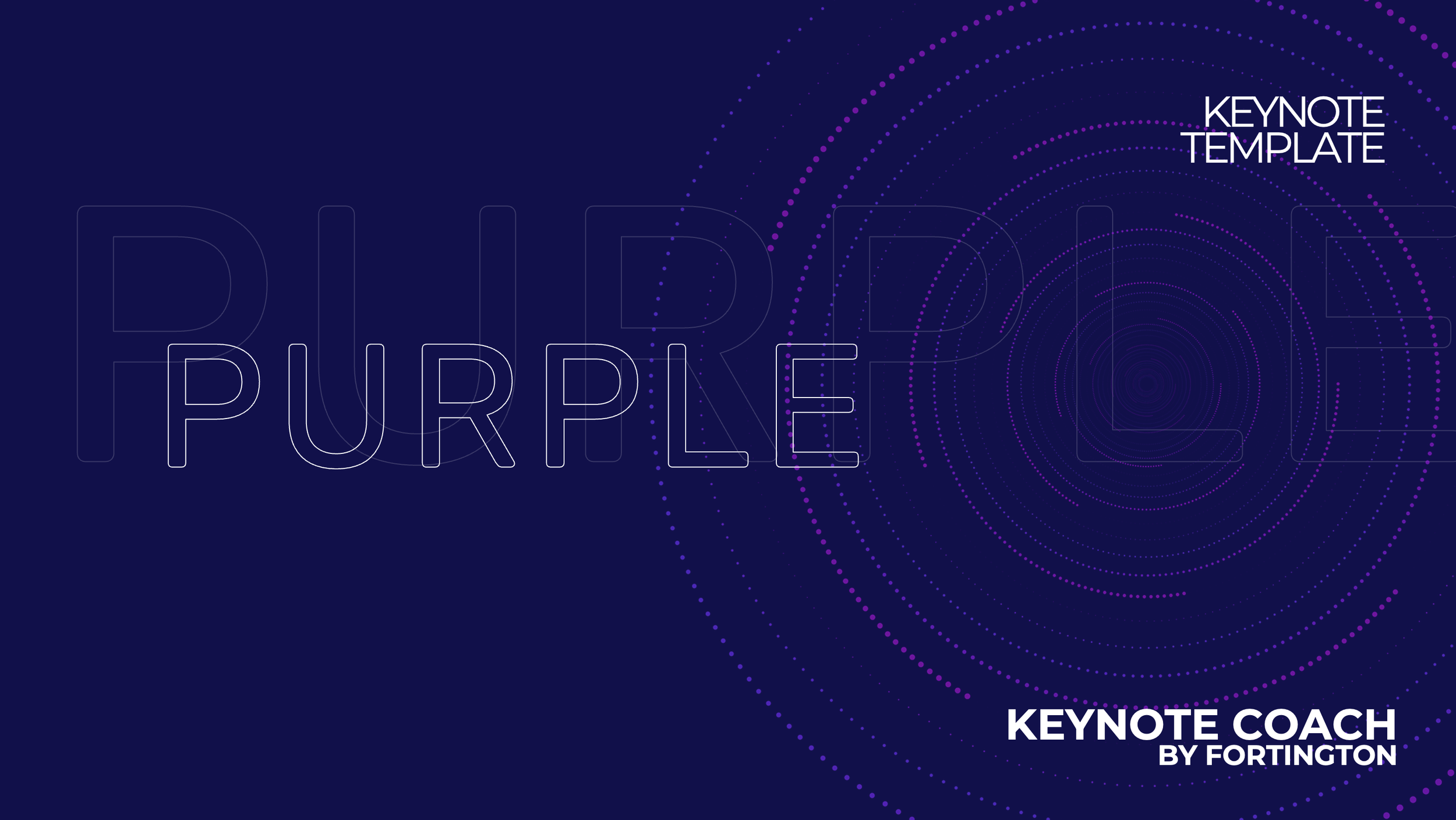 Purple: Presentation Slides for your Next Keynote