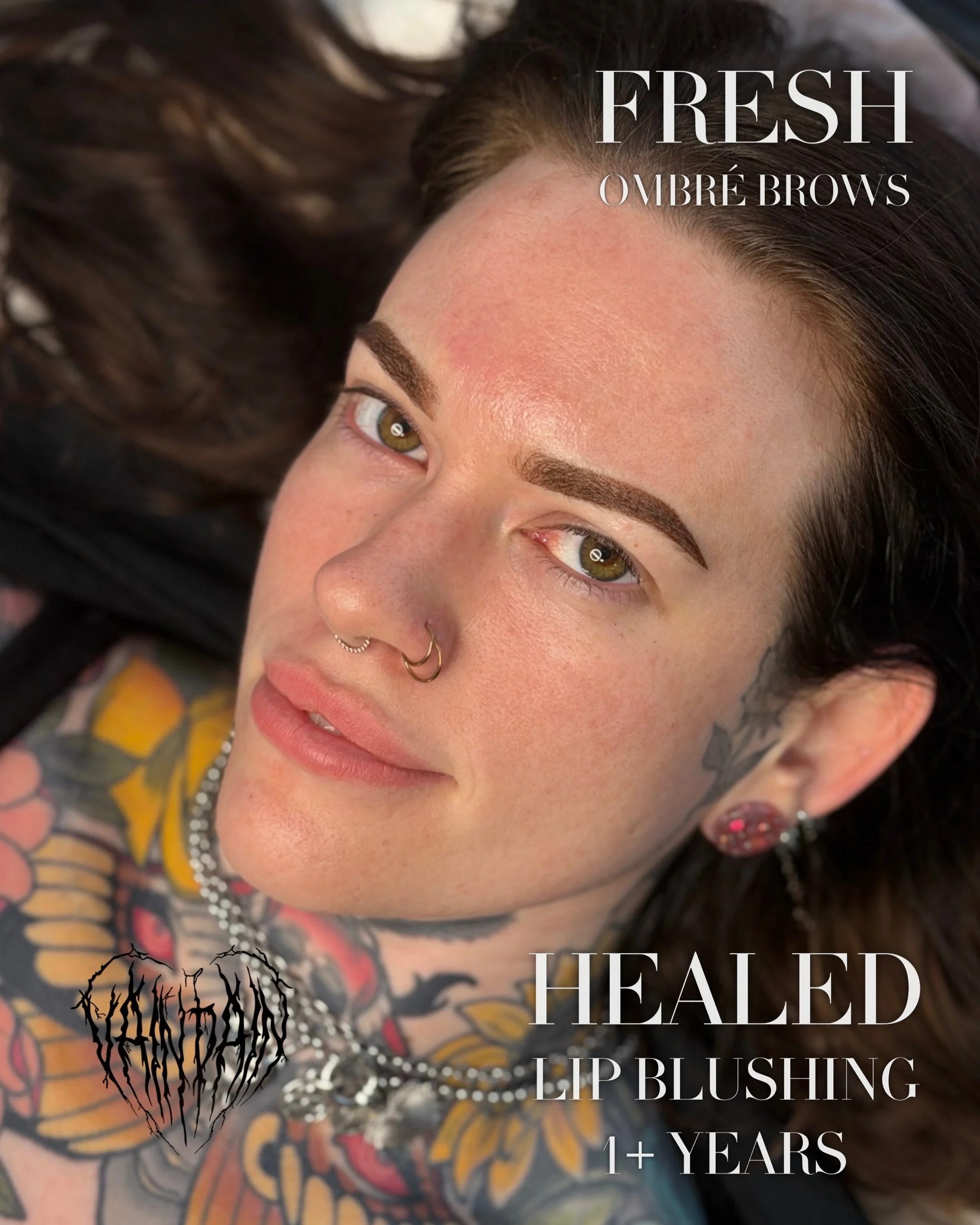 Brow refresh Rachelle x

Rachelle was one of my clients in my first year of PMU. Her lips are 1+ year healed and I originally did her brows over 2 years ago. Used an inorganic ink that faded quite fast as you can see the last slide. This time around 