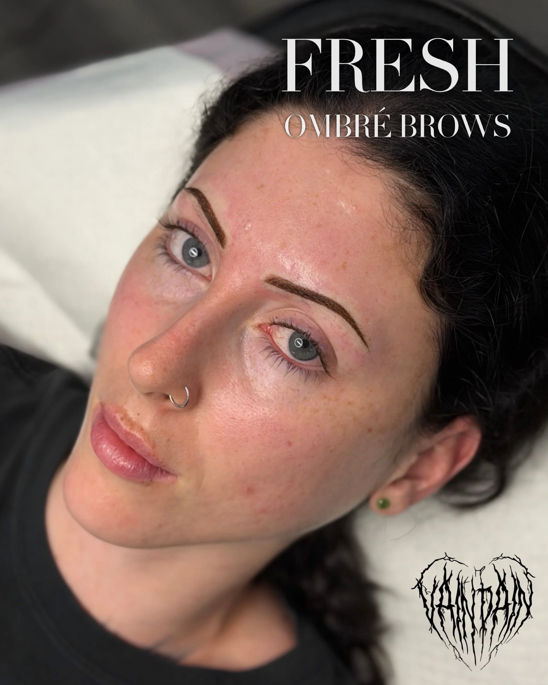 Some thin brows for the alt girlies 🖤
Love doing things like these. Coloured eyebrows next pls 👀

Service: Ombr&eacute; Brows
Using: @vaiderzneedles @hanafy.australia @hanafycolourspigments @hustlebutterdeluxe 

📍Beenleigh, QLD 4207
💌 vainpaintat