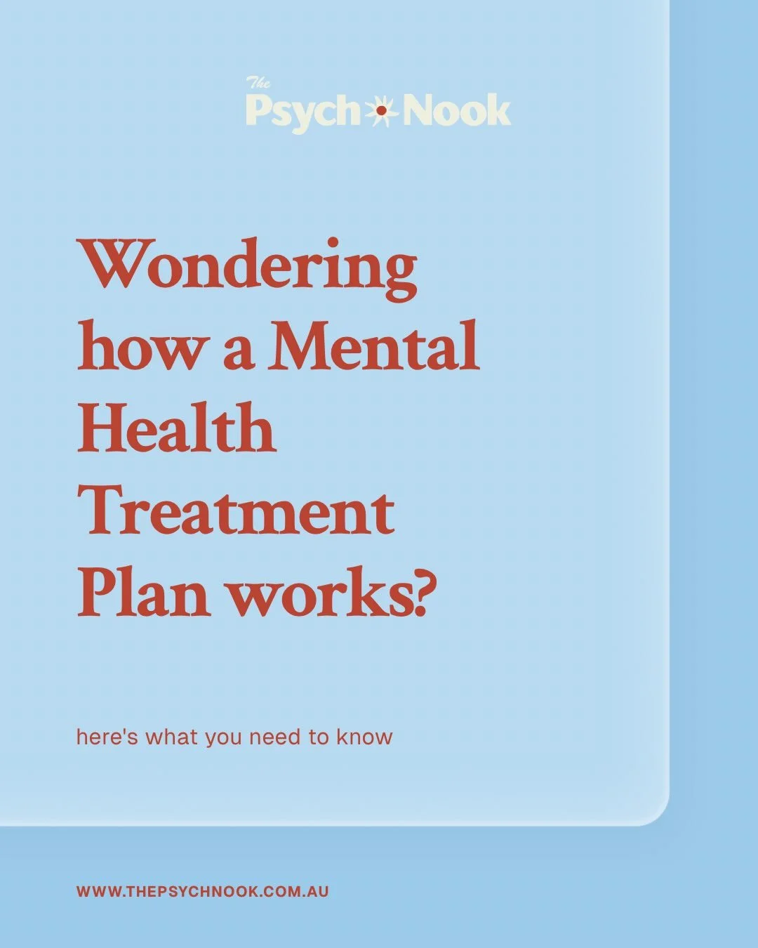 A Mental Health Treatment Plan can feel like one more thing to figure out, so here&rsquo;s a bit of an overview about how it works

If you get stuck at any point, your GP is the best person to ask. 

I see people in person in Yamba, and online anywhe