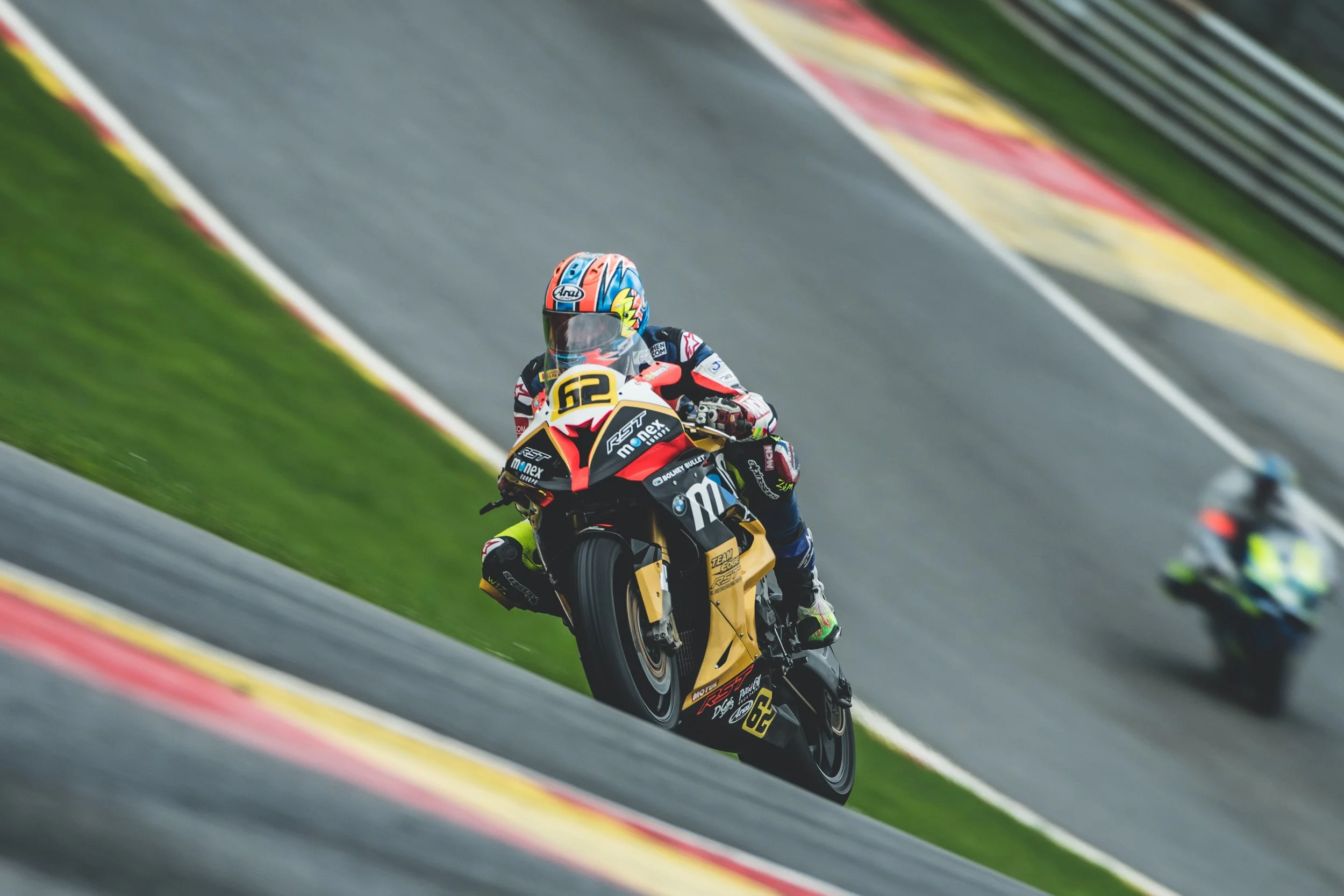 Michael Neeves racing the Spa 6 Hours on a BMW S1000RR for Team Edge. Picture: Jonathan Godin