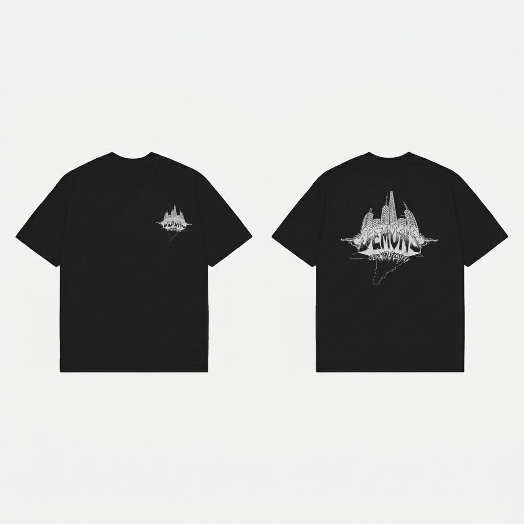 Demons in Miami. White T shirts