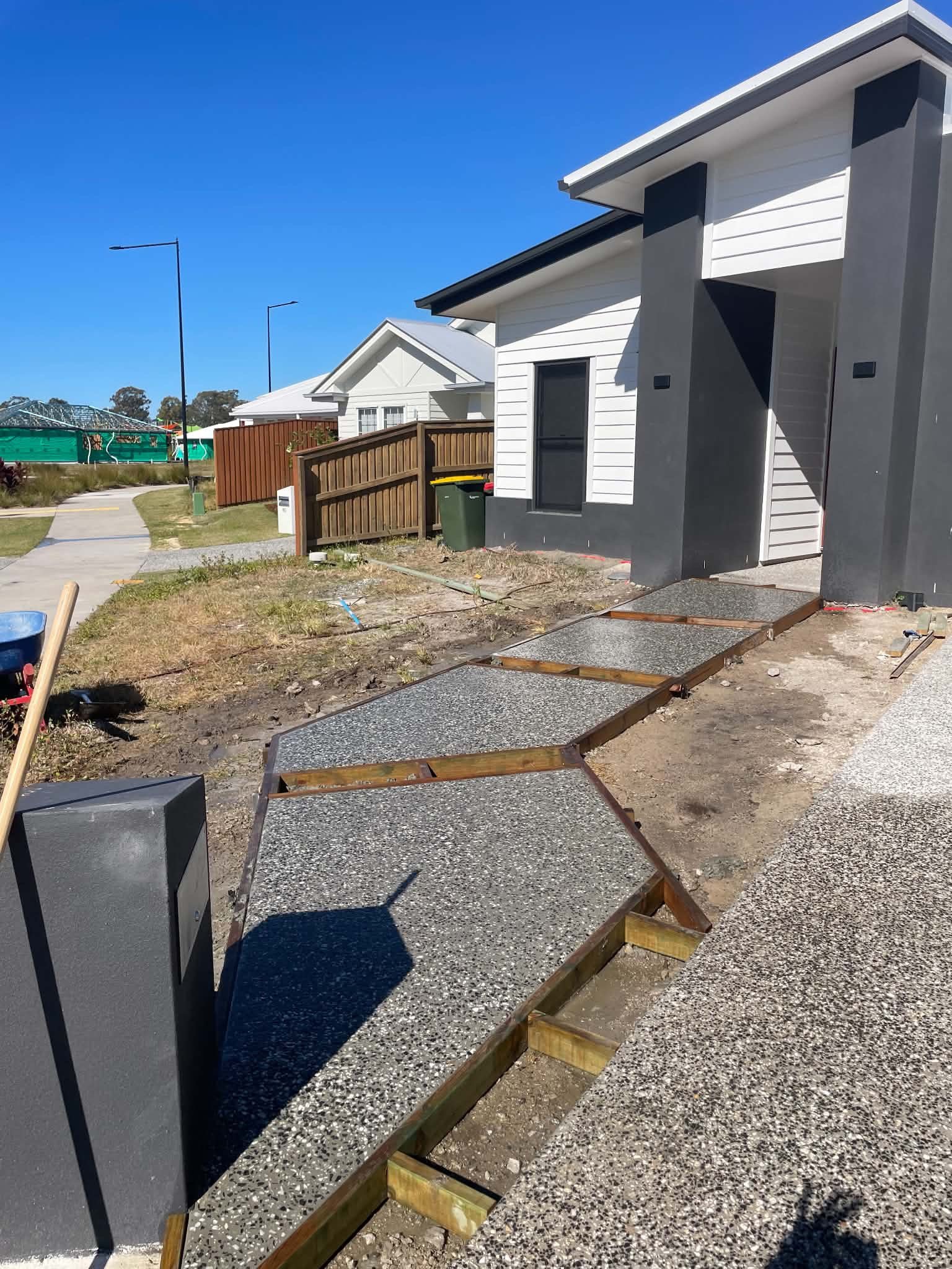 Concrete Steppers - Exposed Aggregate - Palmview