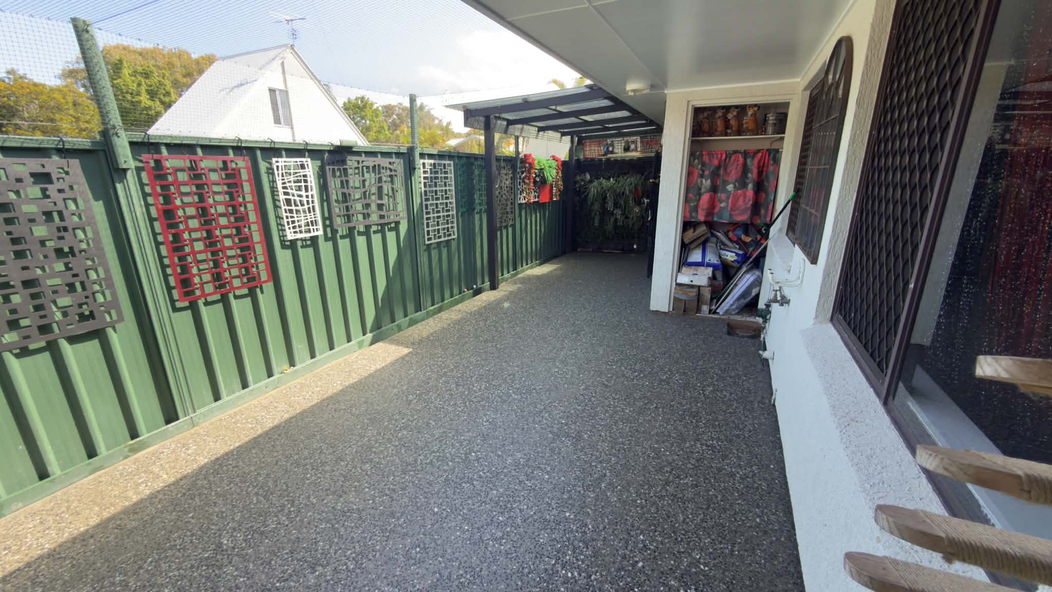 Exposed Aggregate Patio Area - Battery Hill