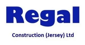 Logo of Regal Construction (Jersey) Ltd in blue and purple text.
