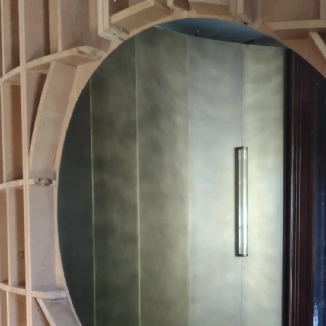 Interior view of a construction detail