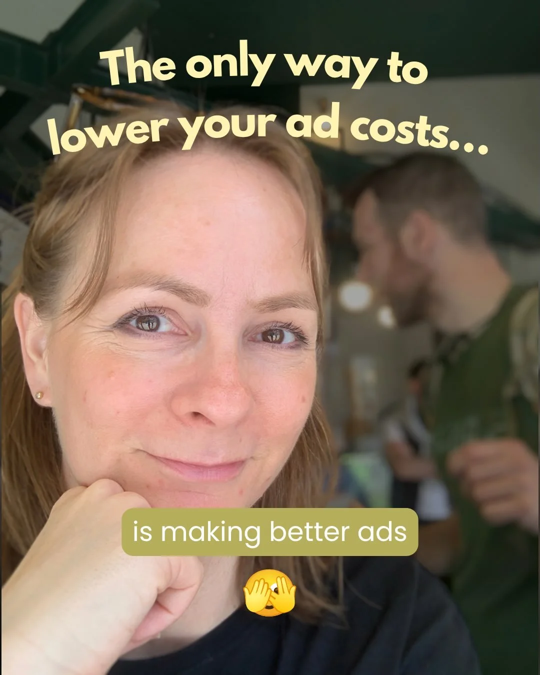 Try this before you make your next batch of ads.

Open a blank page and write down the one person your ads are talking to right now.

Then ask yourself who else buys this. And why.

Write down one person for each reason. Picture their actual week, wh