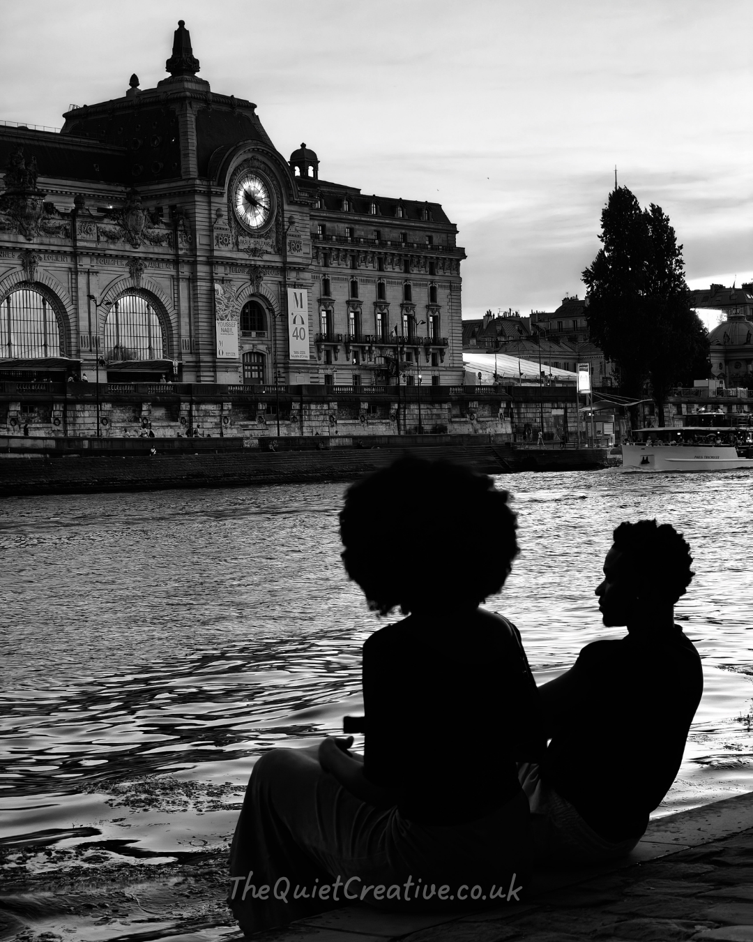 Silhouette on the River Seine